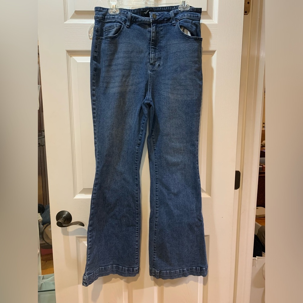 Forever 21 Blue Flare Jeans
